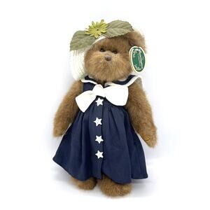 Bearington Collection Tenille Navy Blue Dress with White Star Buttons Style 1412